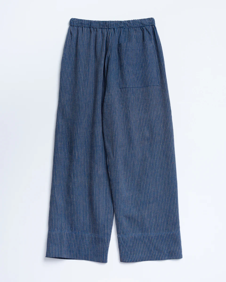 Umber & Ochre Garima Pant in Twill Indigo Stripe